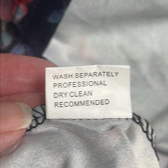 Black Color Splatter Long Sleeve Dress Size L - Picture 5 of 6